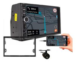 Kit central multimidia mp5 7 pol câmera de ré polo fiesta ecosport golf 1999 a 2013