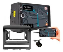 Kit central multimidia mp5 7 pol câmera de ré siena strada palio 2008 a 2012 preto ou prata