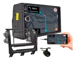 Kit central multimidia mp5 7 pol câmera de ré siena strada palio 2013 a 2019