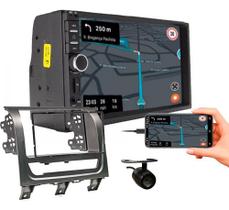 Kit central multimidia mp5 7 pol câmera de ré siena strada palio 2013 a 2019