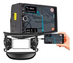 Kit central multimidia mp5 7 pol com moldura hb20 2012 a 2018