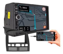 Kit central multimidia mp5 7 pol com moldura siena strada palio 1996 a 2003