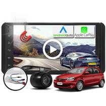 Kit Central Multimidia MP5 + Camera de ré + Chicotes + Moldura Etios 15/21 AndroidAuto CarPlay