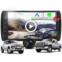 Kit Central Multimidia MP5 + Camera de ré + Moldura Ford Ranger F250 F350 F4000 AndroidAuto CarPlay