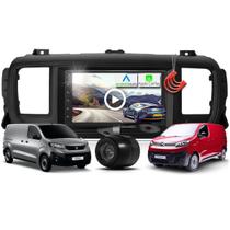Kit Central Multimidia MP5 + Camera de ré + Moldura Jumpy Expert Scudo - AndroidAuto CarPlay