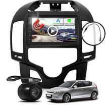 Kit Central Multimidia MP5 + Camera ré + Moldura + Chicote i30 08/12 Ar Digital AndroidAuto CarPlay
