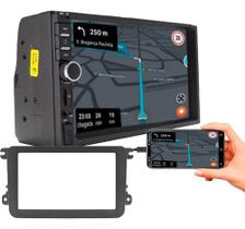 Kit central multimidia mp5 com moldura gol g7 amarok jetta tiguan variant