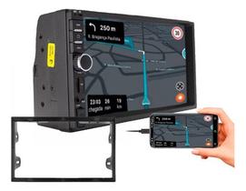 Kit central multimidia mp5 com moldura polo fiesta ecosport golf 1999 a 2013