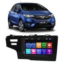 Kit Central Multimidia MP5 Fit Wrv 2015 A 2020 Black Piano + Chicote & Câmera