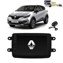 Kit Central Multimídia Mp5 Mp8 Captur + Moldura + Câmera + TV + Interface de volante P&P