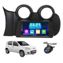 Kit Central Multimidia Mp5 - Uno Vivace 2011 á 2014 + Câmera de Ré - Preto
