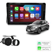 Kit Central Multimídia Mp8 9 Polegadas Apple Carplay Nissan Kicks 2017 em Diante - Preto