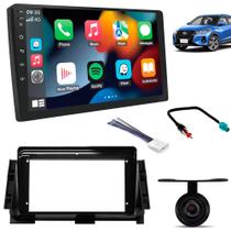 Kit Central Multimidia Nissan Kicks SLIM 9 QLED Android 264GB Moldura Chicotes Câmera de ré