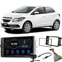 Kit Central Multimídia Onix 2018 a 2021 Evolve TV MP5 7 pol GP345 + Moldura + Câmera + Chicotes