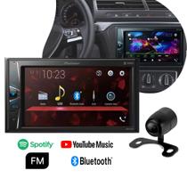Kit Central Multimídia Pioneer + Câmera de ré DMH-G228BT 6,2 pol Bluetooh Rádio FM