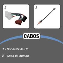 Kit Central Multimídia Renault Logan 2013/... Mp8 + Moldura + Câmera de Ré + Tv