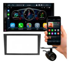 Kit central multimidia roadstar 7 pol rs7007br plus carplay android auto montana 03 a 09 vectra 07 a 11 corsa 02 a 12