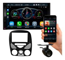 Kit central multimidia roadstar 7 pol rs7007br plus carplay android auto siena strada palio 2g 2002 a 2014 com ar