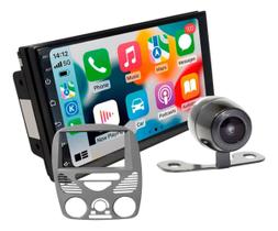 Kit central multimidia roadstar 7 pol rs815br android carplay siena strada palio 2002 a 2014 com ar