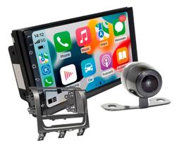 Kit central multimidia roadstar 7 pol rs815br android carplay siena strada palio 2013 a 2019