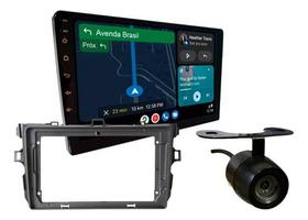 Kit central multimidia roadstar 9 pol rs915br android carplay corolla 2009 a 2013