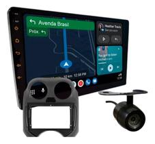 Kit central multimidia roadstar 9 pol rs915br android carplay nissan march versa 2010 a 2014