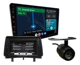 Kit central multimidia roadstar 9 pol rs915br android carplay renault clio 2005 a 2014