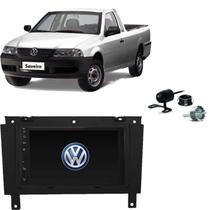 Kit Central Multimídia SAVEIRO G3 Mp5 / Mp8 + Moldura + Câmera + TV