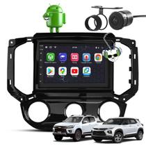 Kit Central Multimídia Sistema Android Espelhamento Usb Bluetooth Chevrolet Gm S10 E Trailblazer 2017 2018 2019 2020 2021 Com Ar Analógico