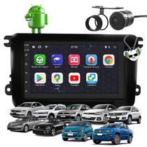 Kit Central Multimídia Sistema Android Espelhamento Usb Bluetooth Linha G7 Gol Saveiro Voyage Fox Amarok Jetta Passat Tiguan New Beetle Moldura Bp