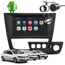 Kit Central Multimídia Sistema Android Espelhamento Usb Bluetooth Volkswagen Gol Saveiro Voyage 2012 2013 2014 2015 Moldura Na Cor Preta