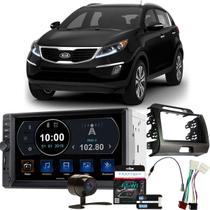 Kit Central Multimídia Sportage 2011 a 2015 Evolve TV MP5 7 pol GP345 + Moldura + Câmera + Interface + Chicotes