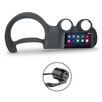 Kit Central Multimídia Tela 7 Polegadas + Câmera de Ré 2 Em 1 + Moldura 2 DIN Novo Uno Nova Fiorino