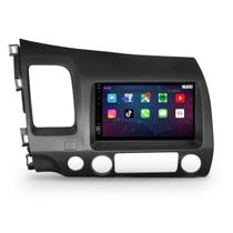 Kit Central Multimídia Tela 7 Polegadas + Câmera de Ré + Moldura Painel 2 Din New Civic 2007 até 2011