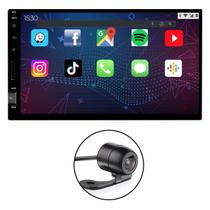 Kit Central Multimídia Tela 7 Polegadas USB SD Card Bluetooth + Câmera De Ré 2 Em 1