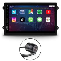 Kit Central Multimídia Tela De 7 Polegadas + Câmera de Ré + Moldura 2 Din Onix, Prisma e Spin Preta Kit Central Multimídia Tela De 7 Polegadas + Câmera de Ré + Moldura 2 Din Onix, Prisma e Spin Preta