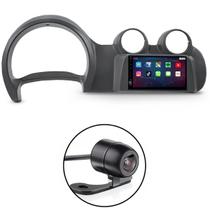 Kit Central Multimídia Tela De 7 Polegadas + Câmera de Ré + Moldura do Painel 2 Din Chinês Novo Uno E Fiorino