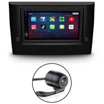 Kit Central Multimídia Tela De 7 Polegadas + Câmera de Ré + Moldura do Painel 2 Din Chinês Stilo 2002 A 2010