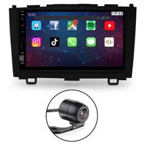 Kit Central Multimídia Tela De 7 Polegadas + Câmera de Ré + Moldura do Painel 2 Din Japonês Chinês CRV 2007 a 2011 Preto Kit Central Multimídia Tela De 7 Polegadas + Câmera de Ré + Moldura do Painel 2 Din Japonês Chinês CRV 2007 a 2011 Preto