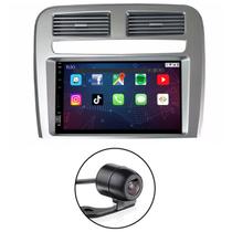 Kit Central Multimídia Tela De 7 Polegadas + Câmera de Ré + Moldura Painel 2 Din Fiat Punto 2008 a 2012