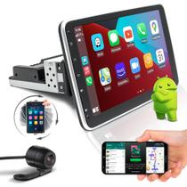 Kit Central Multimídia Tela Rotate + Câmera Ré Sorento 2009 2010 2011 2012 2013 Espelhamento USB Android Auto