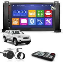 Kit Central Multimídia Universal Espelhamento Usb Mp5 2 Din Bluetooth Câmera de Ré Jeep Grand Cherokee 2011 a 2013 Moldura Preta Kit Central Multimídia Universal Espelhamento Usb Mp5 2 Din Bluetooth Câmera de Ré Jeep Grand Cherokee 2011 a 2013 Moldura Preta