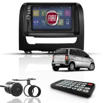 Kit Central Multimídia Universal Mp5 2 Din Bt Espelhamento Usb Fiat Idea