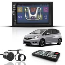 Kit Central Multimídia Universal Mp5 2 Din Espelha Honda Fit