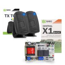 Kit Central Placa Motor Comando X1 Controle 2 Portão Tx Top