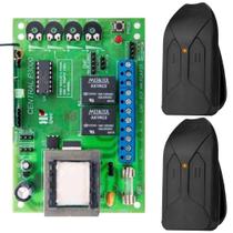 Kit central universal portao freio p3000 2 controles