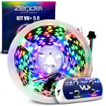 Kit Central Vu+ Fita LED RGB Digital Ritmico Strobo 2,5m ou 5m Zendel