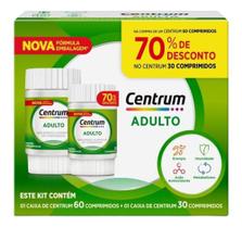 Kit Centrum A Z Polivitamínicos Adulto 60 + 30 Comprimidos - WYETH