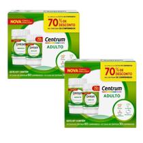 Kit Centrum Adulto Com 2 Caixas De 90 Comprimidos Cada