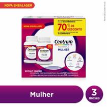 Kit Centrum Essentials Mulher c/60+30 (90 Comprimidos) Kit Centrum Essentials Mulher c/60+30 (90 Comprimidos)